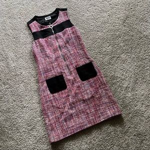 Sonia Rykiel tweed mod shift mini dress